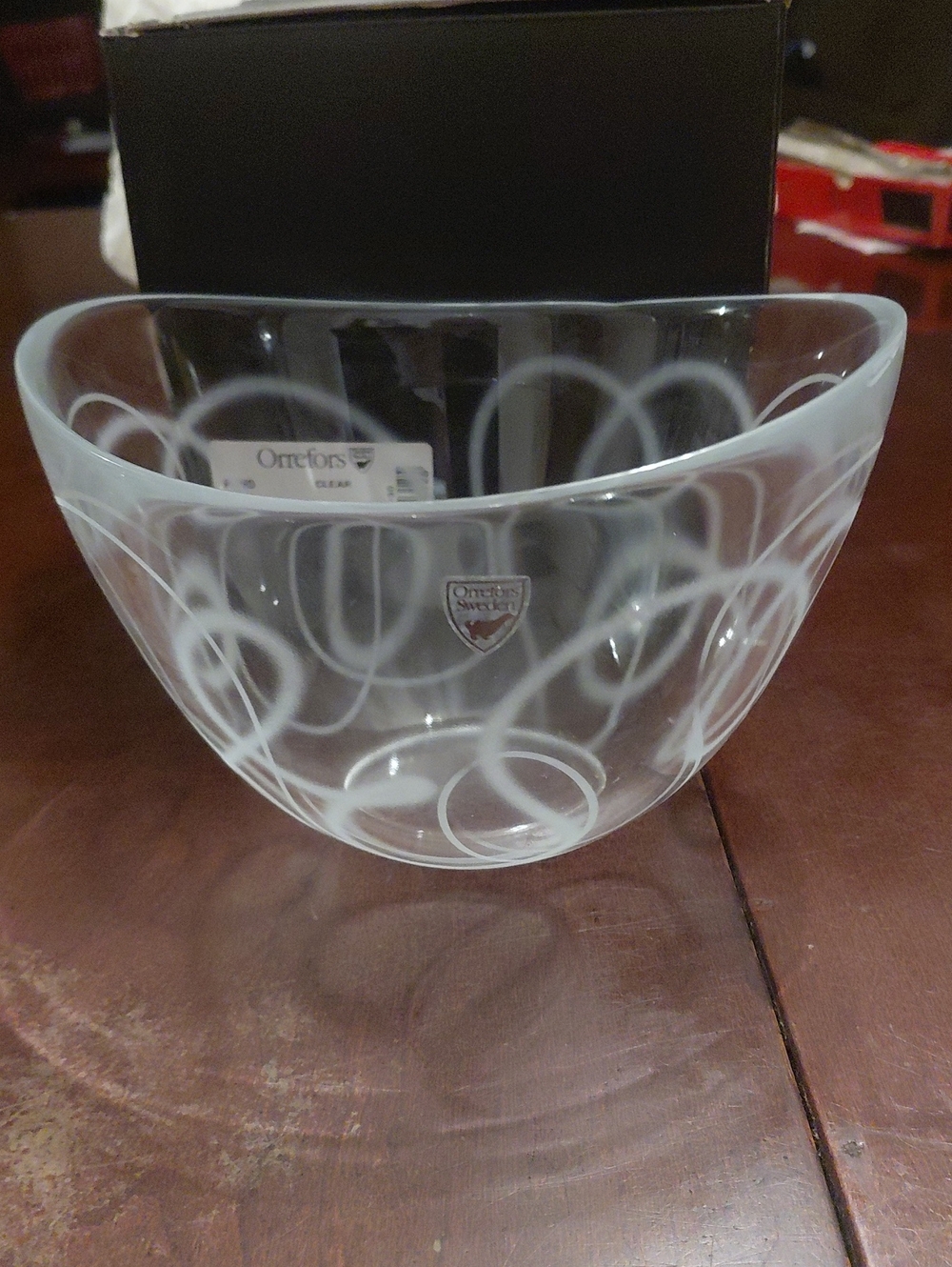 Orrefors Clear Pond Bowl Tangle